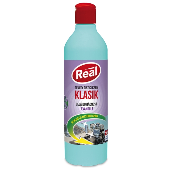 Obrázek Prostředek čisticí tekutý Real klasik 600g - levandule