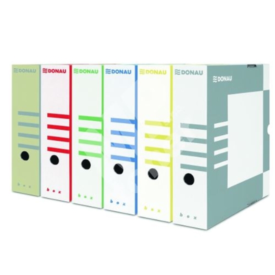 Obrázek DONAU archivační box, A4/120 mm, lepenka, modrý