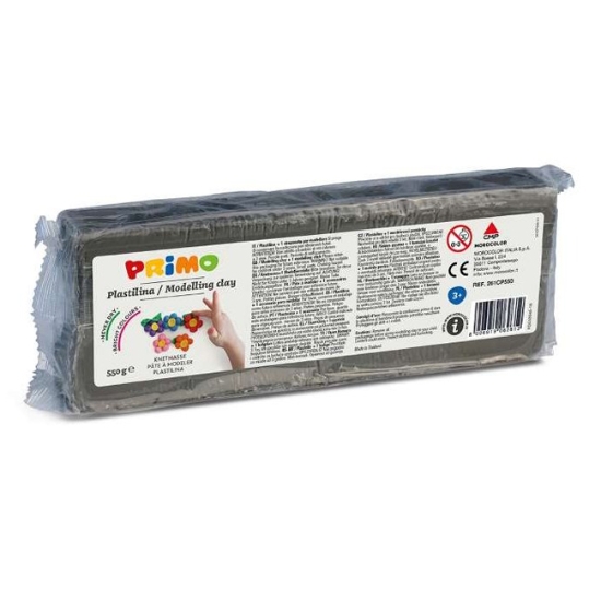 Obrázek Plastelína Primo, šedá, 550 g