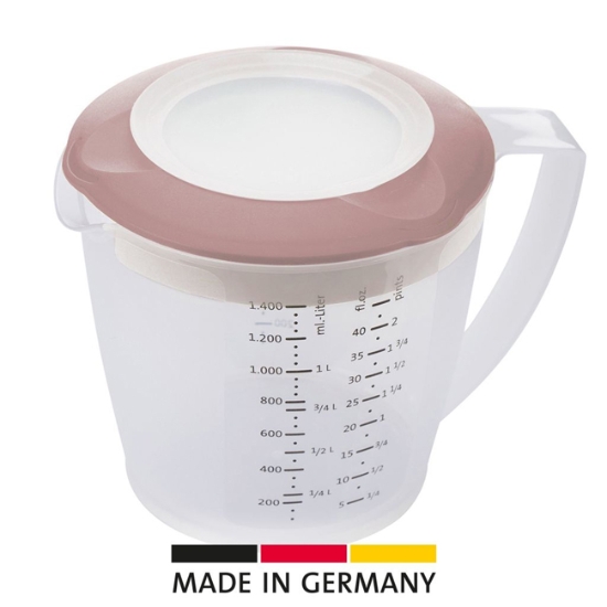 Obrázek Mixovací hrnek s víčkem, „Helena“, 1,4 l, růžový