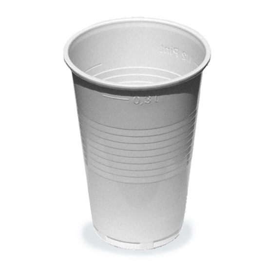 Obrázek Kelímek plastový 0,3 l - bílá / 100 ks
