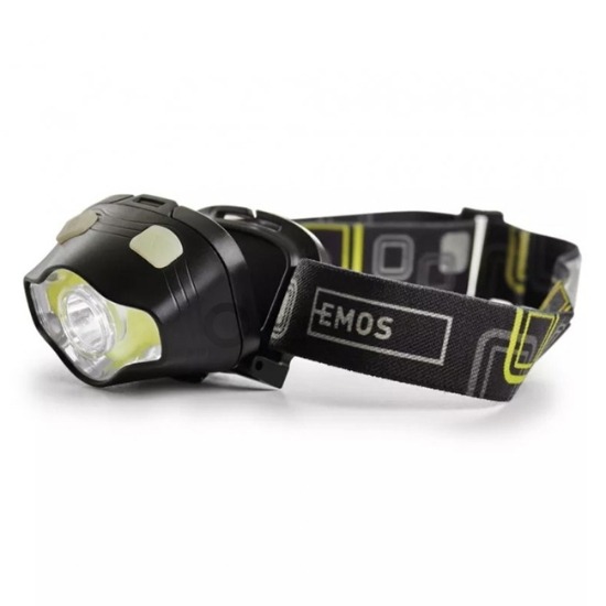 Obrázek Svítilna čelová LED, COB, 3 x AAA