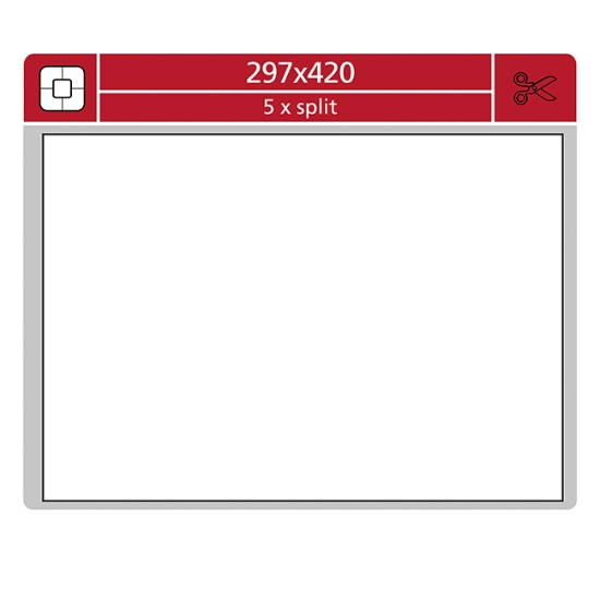 Obrázek Etiketa SK LABEL PLUS 297 x 420 mm - bílá A3 / 100 archů 
