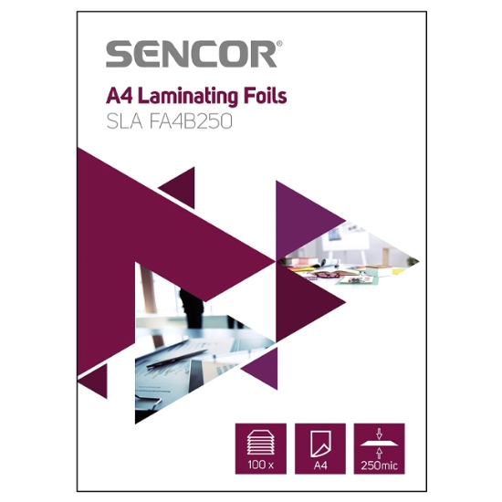 Obrázek Laminovací fólie A4 250 mic. SENCOR/25 ks