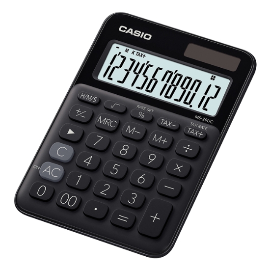 Obrázek Kalkulátor stolní CASIO MS 20 UC BK - černý