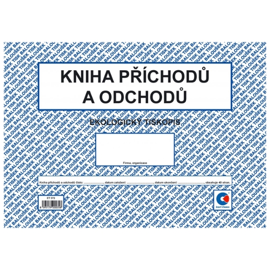 Obrázek Kniha příchodů a odchodů A4 40 stran
