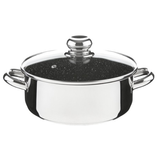 Obrázek Hrnec s poklicí CERAMMAX PRO STANDARD 22 cm 3 l - granit černá