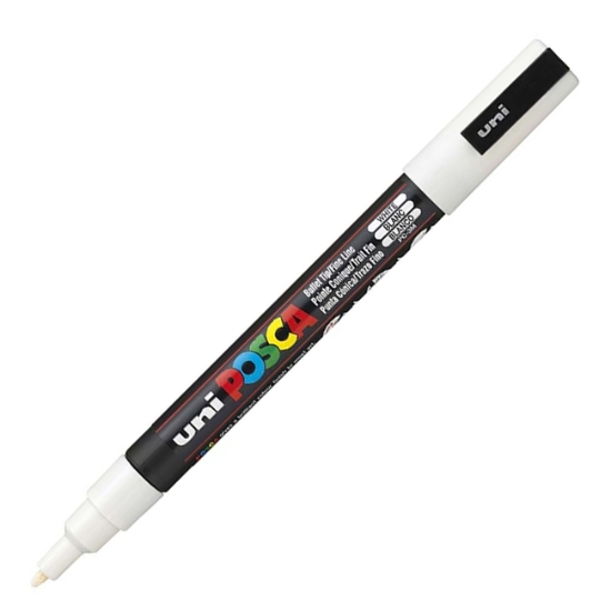 Obrázek Popisovač POSCA akrylový 3M - bílá