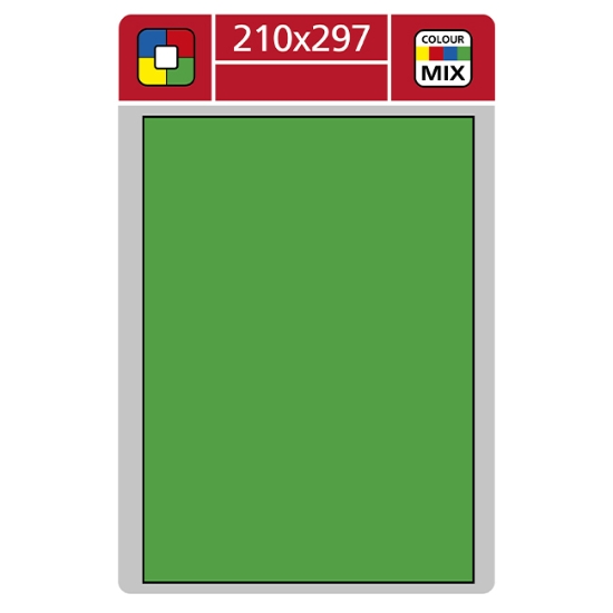 Obrázek Etiketa L 210 x 297 mm A4 - zelená / 100 archů
