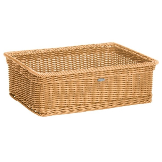 Obrázek Koš s kovovým rámem 40 x 30 x 13 cm - světle béžový