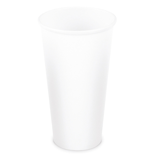 Obrázek Papírový kelímek bílý Ø90mm 610ml XXL / 50 ks