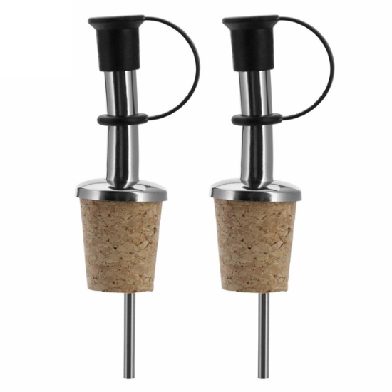 Obrázek Nálevka s víčkem a příchytkou, korková INOX STANDARD / 2 ks