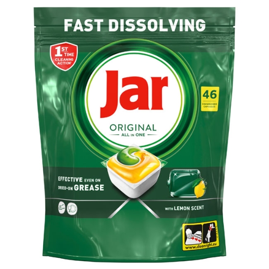 Obrázek Tablety do myčky JAR Yellow - citron / 46 ks