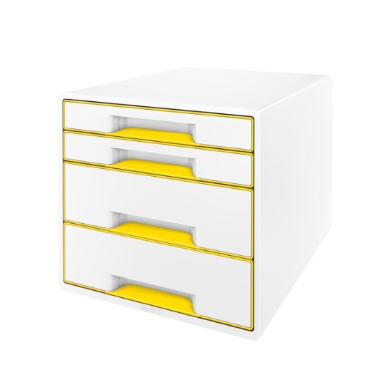 Obrázek Box zásuvkový LEITZ WOW 4 zásuvky - metalická žlutá