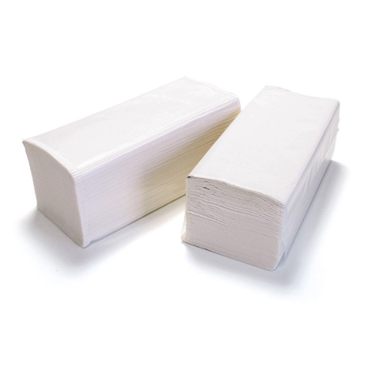 Obrázek Papírové ručníky Z-Z skládané 25x20 cm, 2 vrstvé bílé 3000 ks / karton