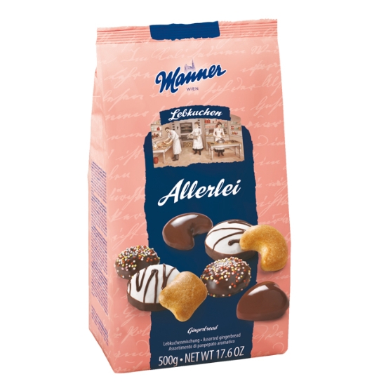 Obrázek Manner Lebkuchen Allerlei 500 g