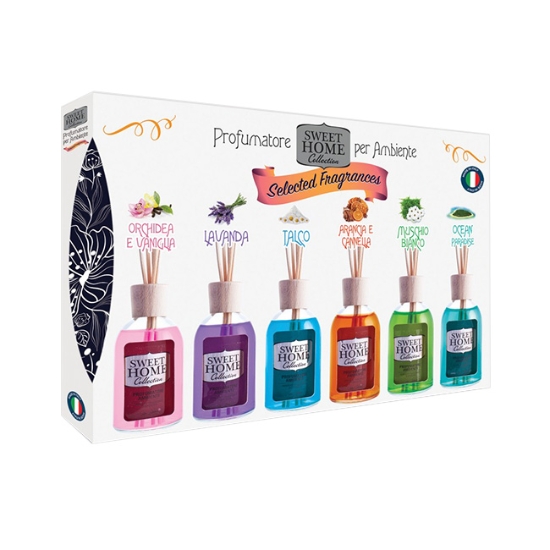Obrázek Vonný difuzér Sweet Home dárkový set 180 ml / 6 ks