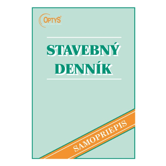 Obrázek O 8968 / Stavebný denník A4 - SK
