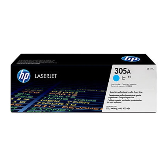 Obrázek HP originální toner CE411A č. 305A, cyan