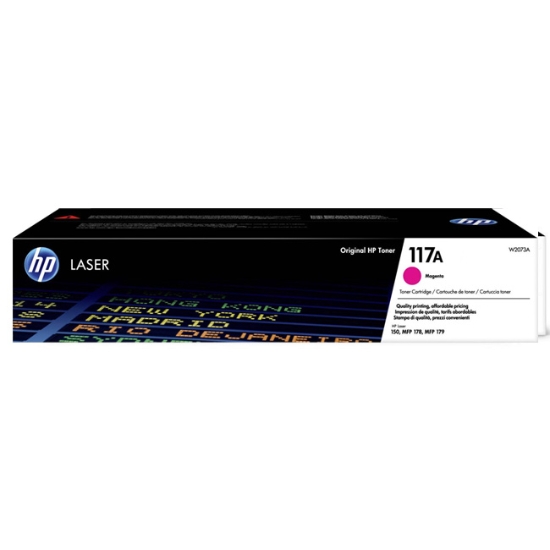 Obrázek HP originální toner W2073A, magenta, 700str., HP 117A