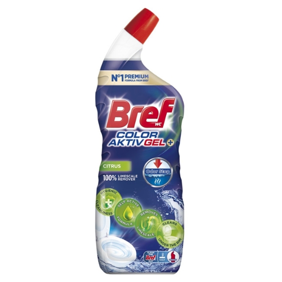 Obrázek Bref WC gel Excellence Gel Color Aktiv Citrus, 700 ml