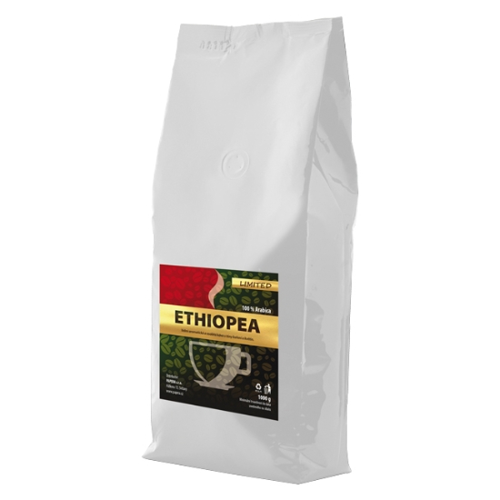 Obrázek Káva jednodruhová ETHIOPEA 1 kg zrnková