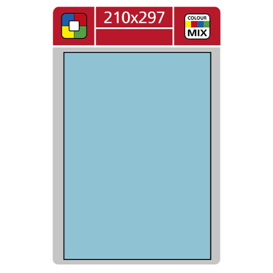Obrázek Etiketa L 210 x 297 mm A4 - modrá / 100 archů