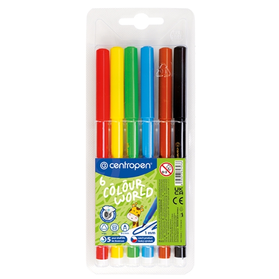 Obrázek Fixy 7550 Colour world / 6 ks