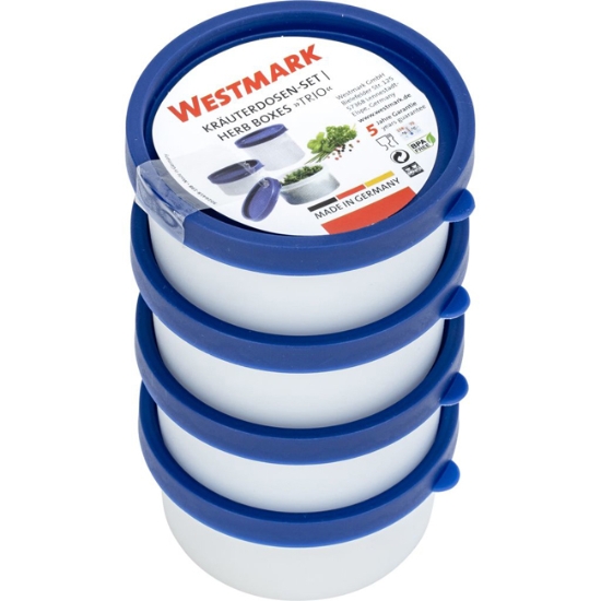Obrázek Dóza do mrazáku TRIO ø 83 x 39 mm 100 ml na bylinky / 4 ks