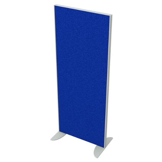 Obrázek Paraván AKUSTIK příčkový 60 cm (v 156,5 cm) - osazený dvěma koncovými sloupky - modrá
