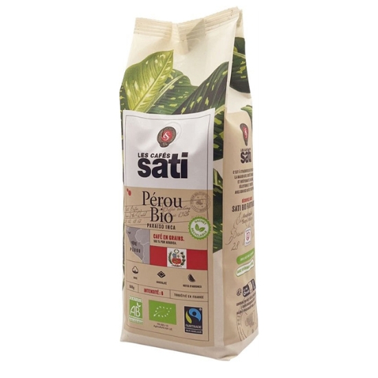 Obrázek Káva zrnková Sati  BIO Organic Max HavelaarParaiso IncaPérou 500 g