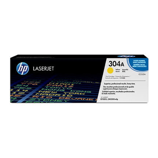 Obrázek HP originální toner CC532A č. 304A, yellow