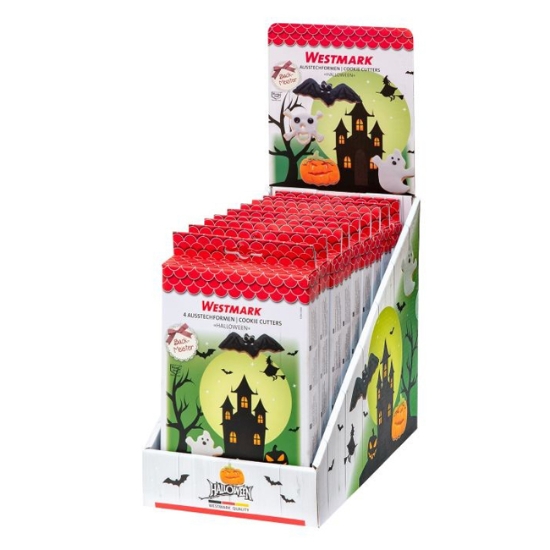 Obrázek Sada 4 vykrajovátek HALLOWEEN - presentační box / 9 ks