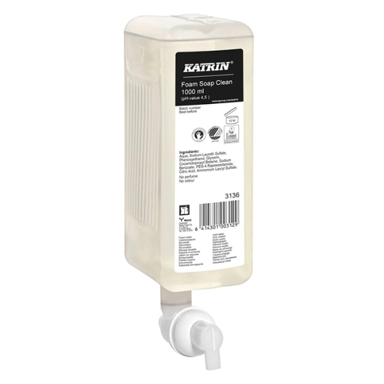 Obrázek Mýdlo pěnové Katrin Pure Neutral 1000 ml 