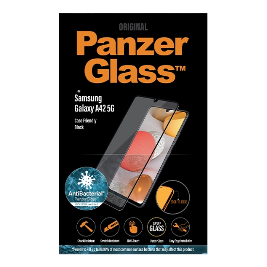 Obrázek PanzerGlass Edge-to-Edge Antibacterial pro Samsung Galaxy A42 5G
