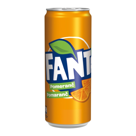 Obrázek Fanta pomeranč 0,33 l plech / 24 ks