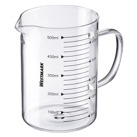 Obrázek Odměrka, skleněná, 0,5 l