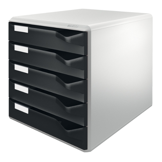 Obrázek Box zásuvkový LEITZ 5 zásuvek - šedá / černá