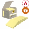 Obrázek Bloček samolepicí Post-it GREEN 76 x 76 mm - žlutá / 6 x 100 listů