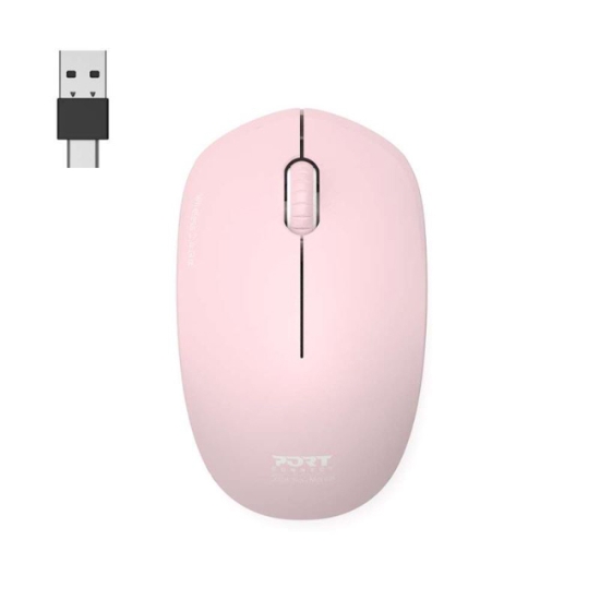 Obrázek Bezdrátová myš PORT CONNECT - růžová