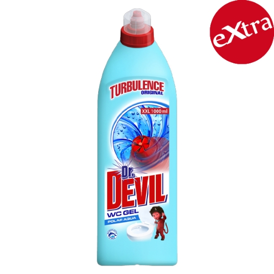 Obrázek WC čistící gel Dr. Devil Turbulence Polar Aqua 1 l