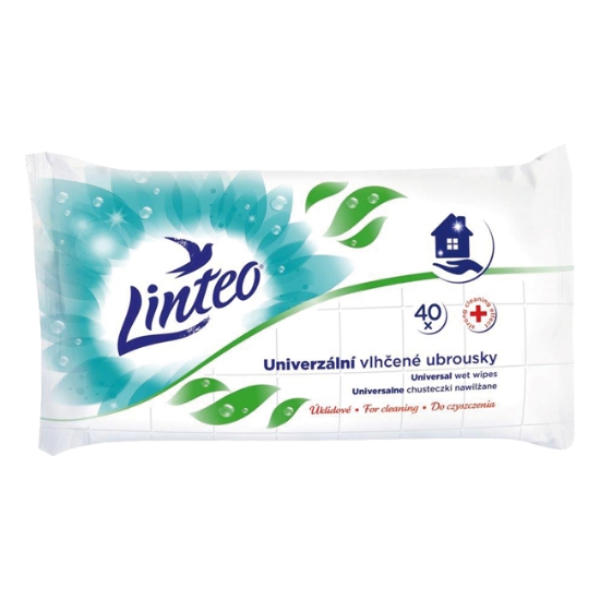 Obrázek Vlhčené ubrousky LINTEO univerzální / 40 ks