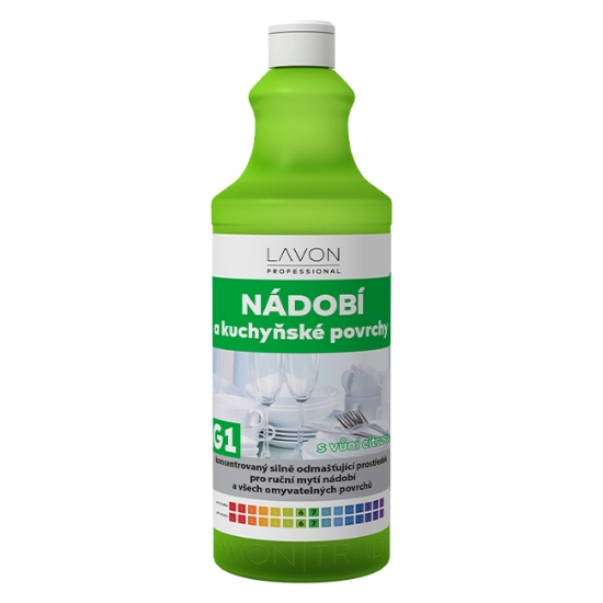 Obrázek Prostředek na nádobí a kuchyňské povrchy  LAVON Professional 1 l, G1