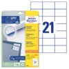 Obrázek Etikety Avery-Zweckform univerzální 70 x 42,3 mm - bílá A4 / 25+5 archů 