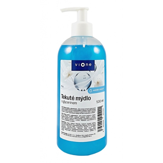 Obrázek Mýdlo tekuté Vione s perletí modré, Moře, 500 ml pumpička