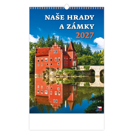 Obrázek Kalendář nástěnný Naše hrady a zámky 2027