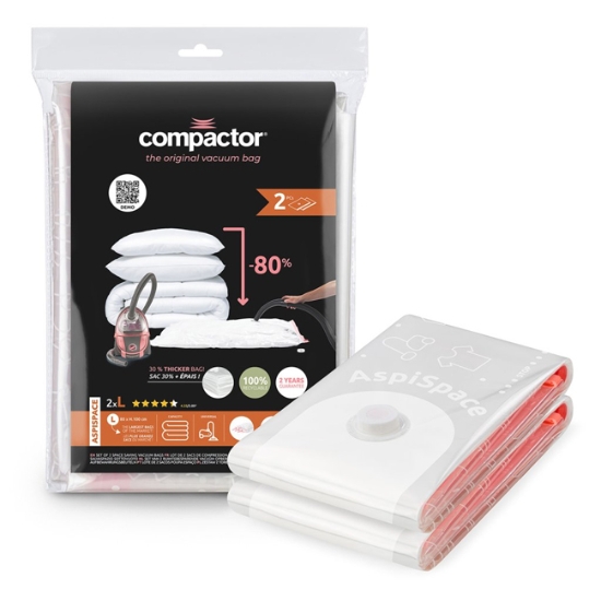 Obrázek Vakuový úložný pytel Compactor Bag Aspispace L 120 litrů, 80 x 100 cm/ 2ks