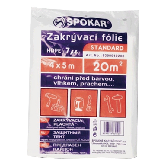 Obrázek Folie zakrývací 4 x 5 m 7 my
