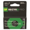 Obrázek Baterie nabíjecí GP ReCyko Pro Professional AAA (HR03)/ 4 ks