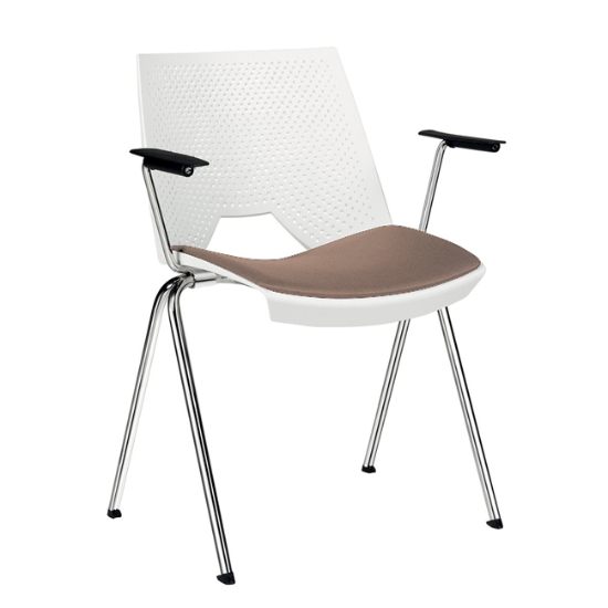 Obrázek Židle 2130 TC Strike - bílá P78 /BN8 cappuccino